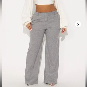 Let's Go For A Chat Wide Leg Houndstooth Pant 31